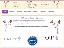 Tablet Screenshot of beautybylaura.net